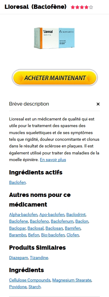 Baclofen le moins cher