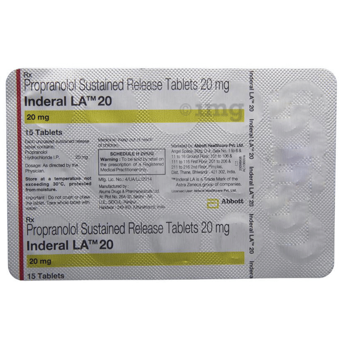 Inderal 20 Mg