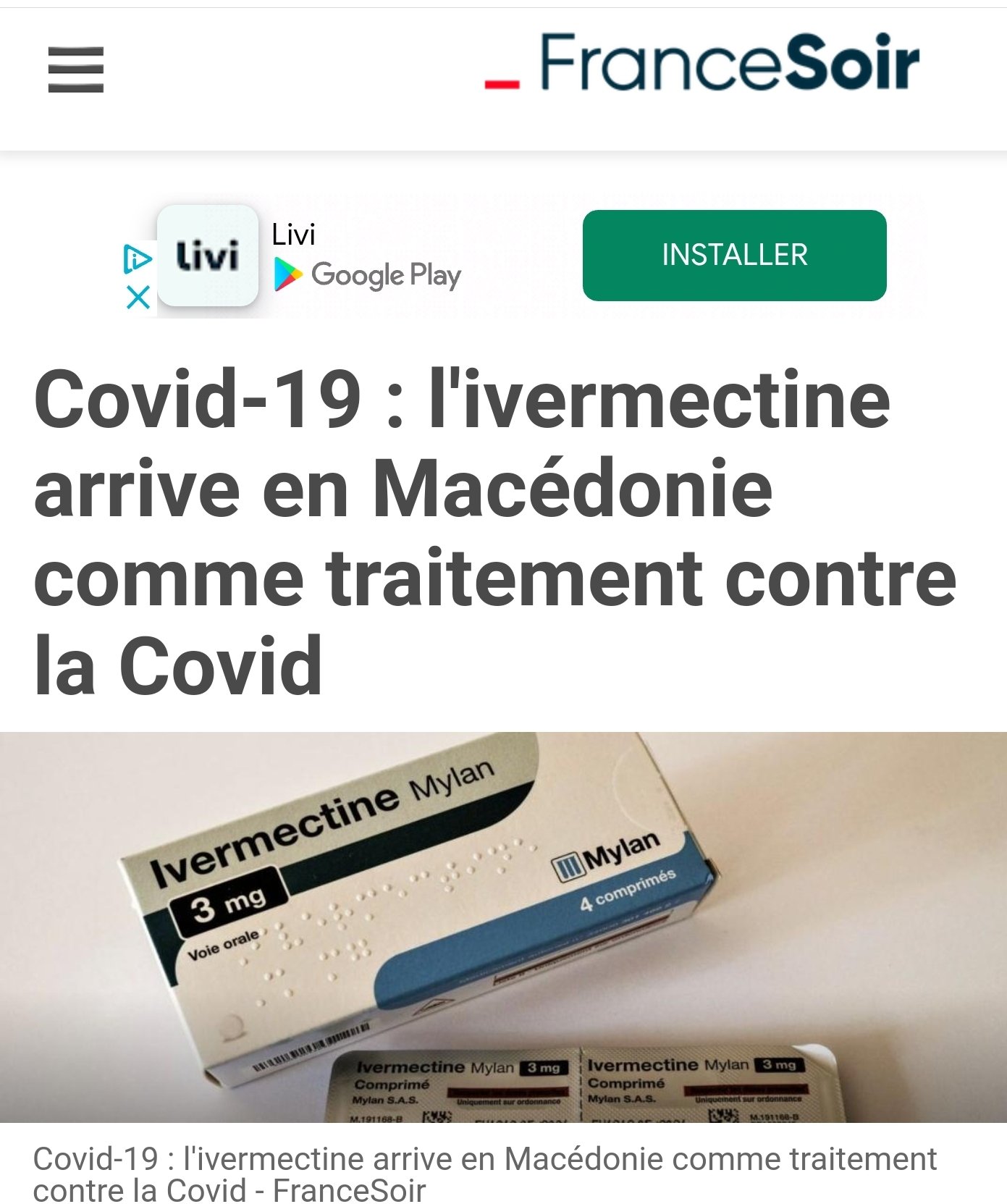ivermectine 3mg mylan