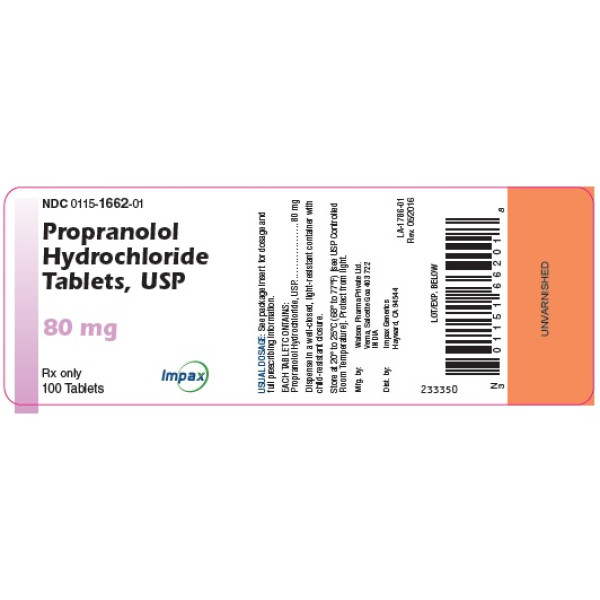 propranolol hcl 80 mg