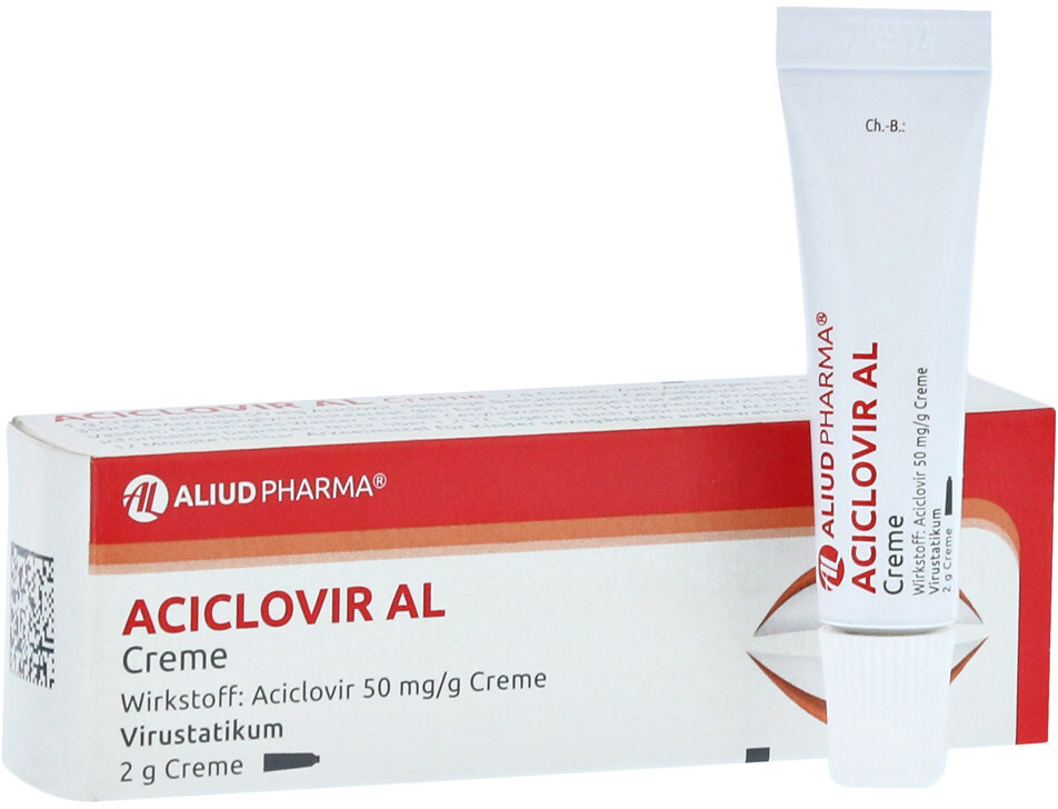 Aciclovir creme 2g prix
