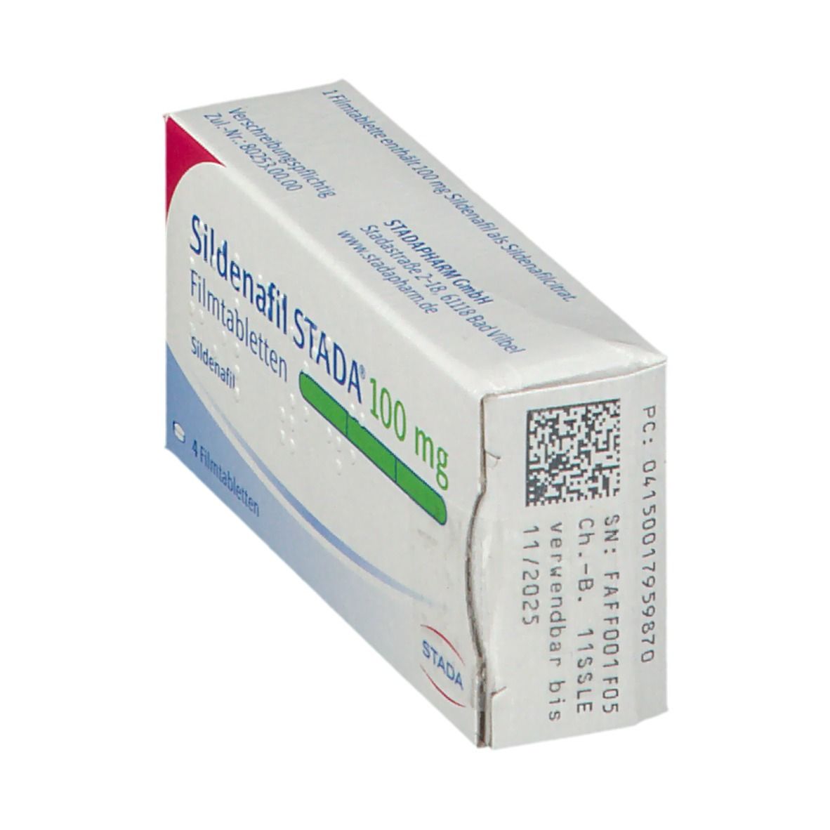 Sildenafil 100 mg sandoz
