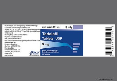 Tadalafil pilule
