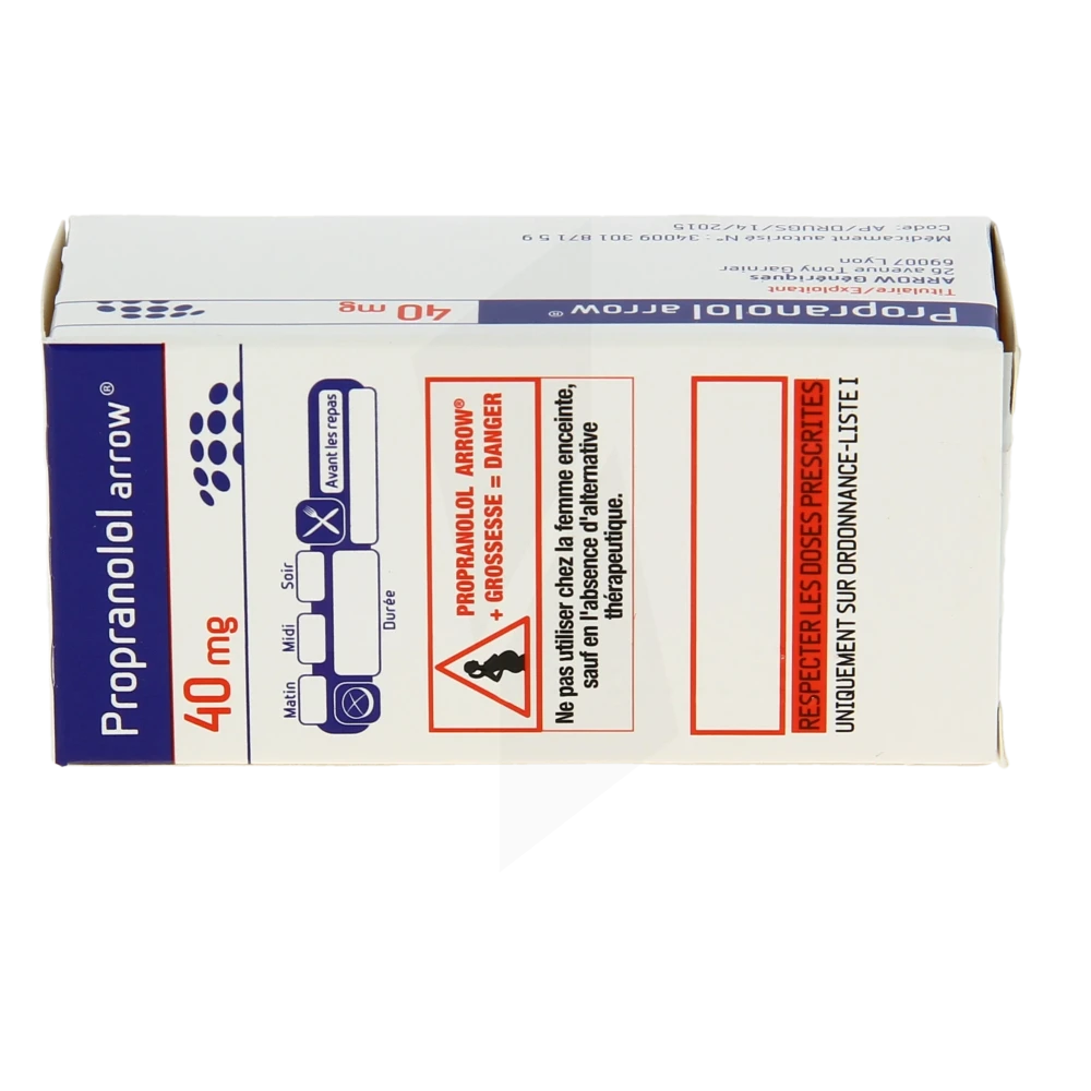 Propranolol 40 mg prix