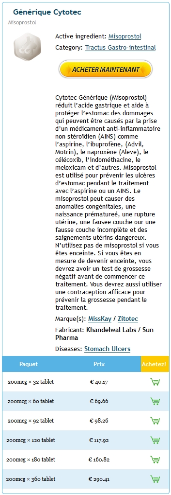 Ou acheter du cytotec