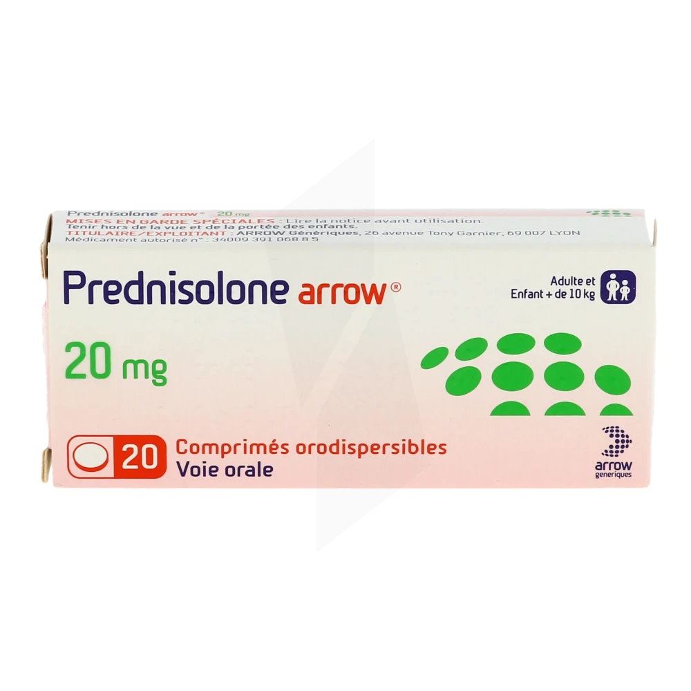 Achat prednisolone 20 mg