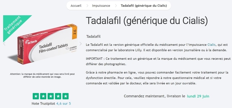 Acheter du tadalafil en ligne