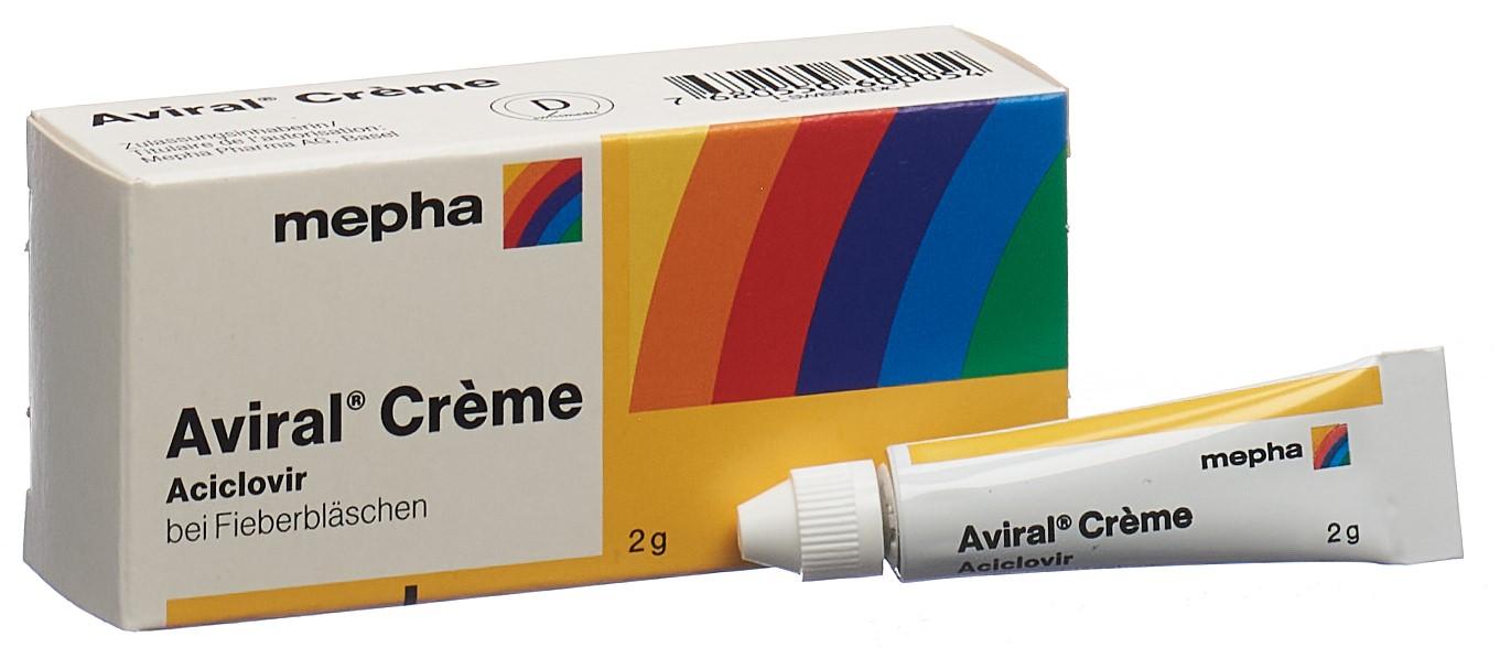 Aciclovir creme 2g prix