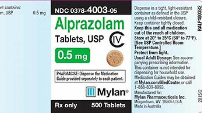 Alprazolam 0 25 sans ordonnance