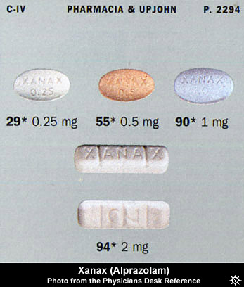 Alprazolam 0.5 mg en la noche