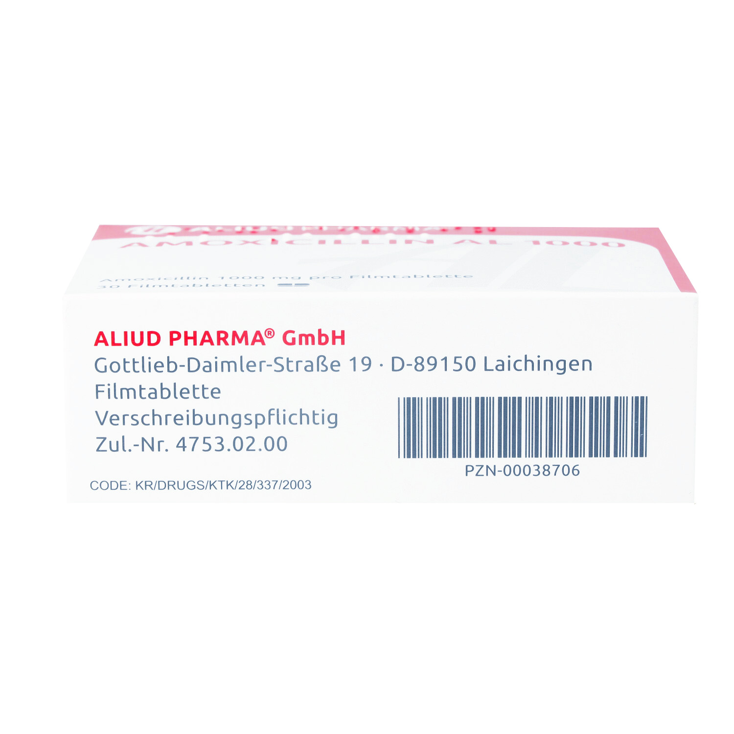 Amoxicillin 1000 mg verpackungsgrößen