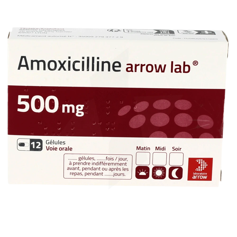 amoxicilline 500 mg sans ordonnance