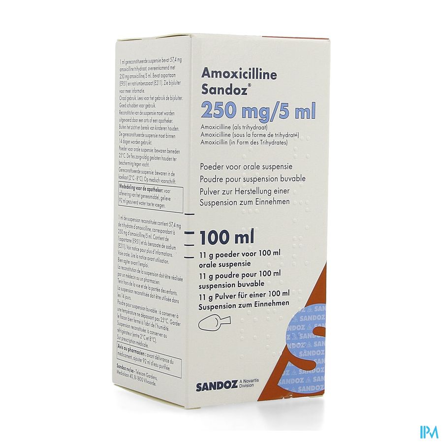 Amoxicilline sandoz sans ordonnance
