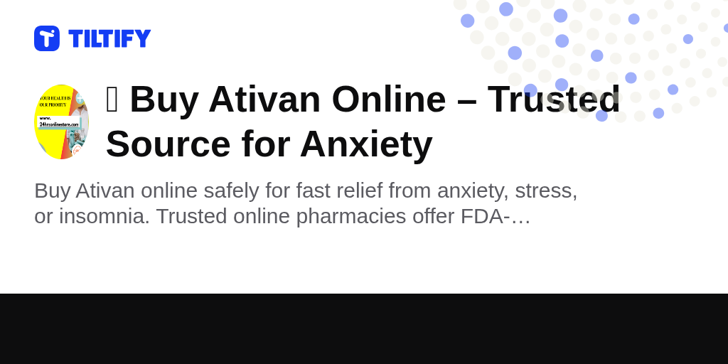 Ativan online acheter