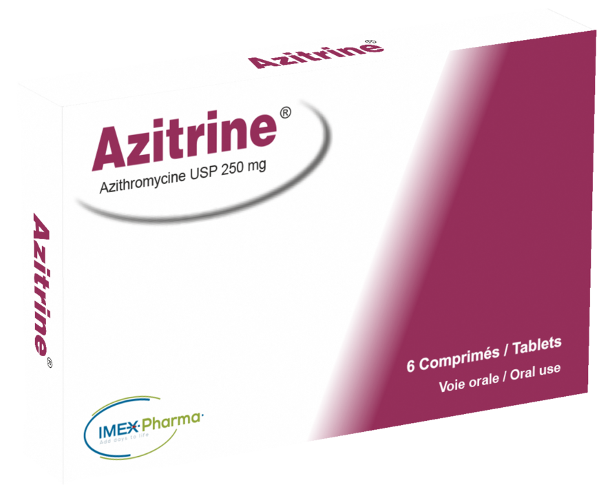 Azithromycin 500 mg qid