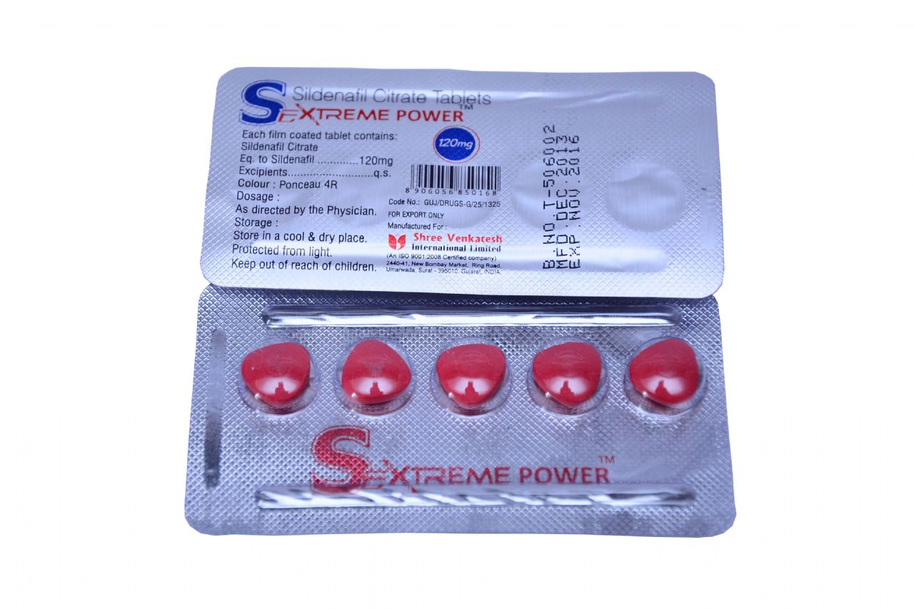 Sextreme power sildenafil citrate 120mg