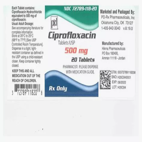 Ciprofloxacin sandoz 750 mg