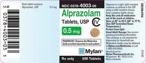 Alprazolam Generique