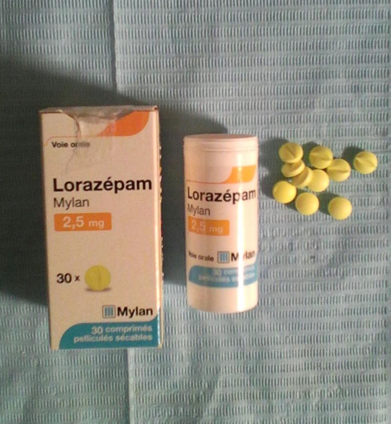 Lorazepam 2.5 mg pour dormir