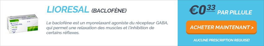 Baclofène Le Moins Cher