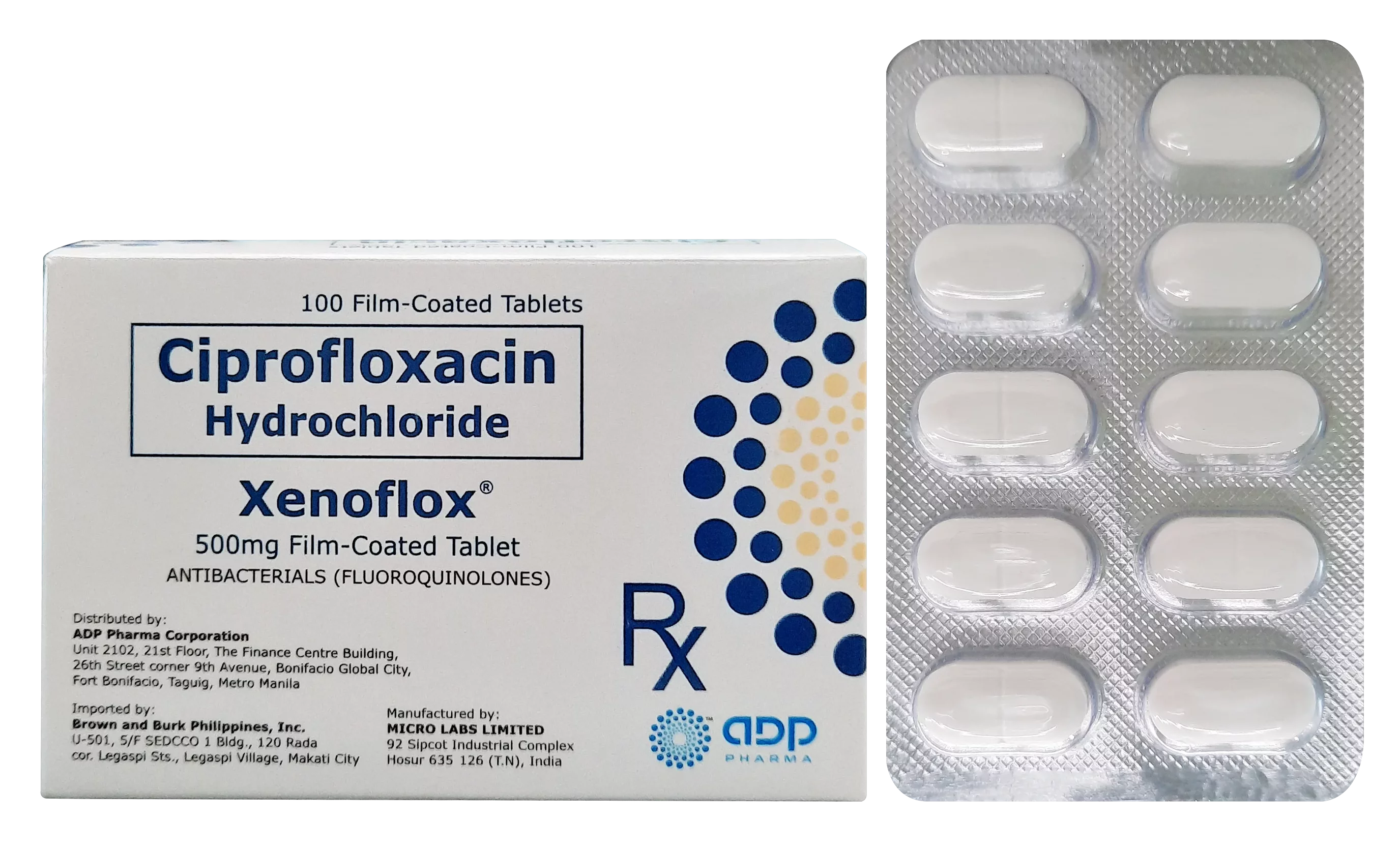 Ciprofloxacin xenoflox 500mg