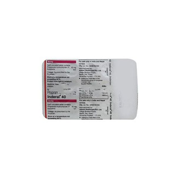 Inderal 40 mg compendium