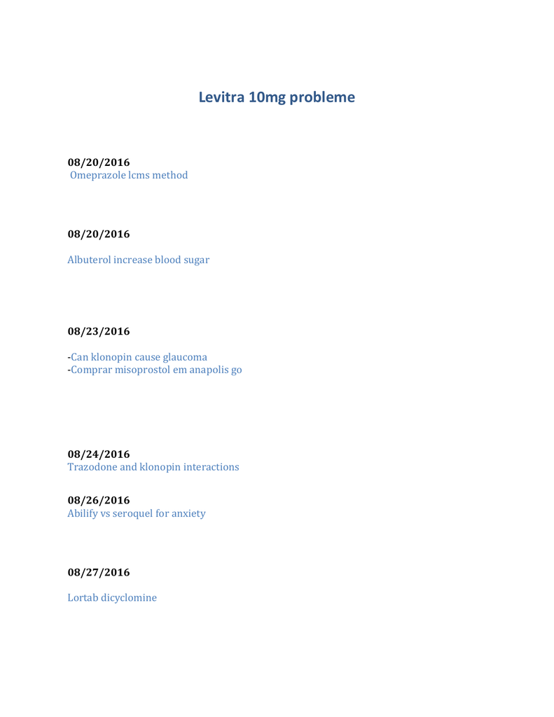 Prix pour klonopin