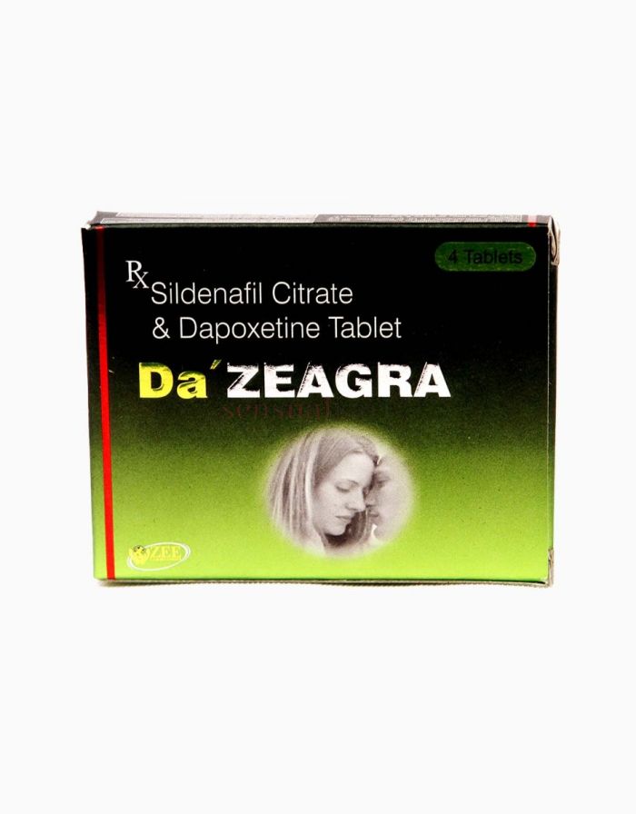 Sildenafil 50mg dapoxetine 30mg