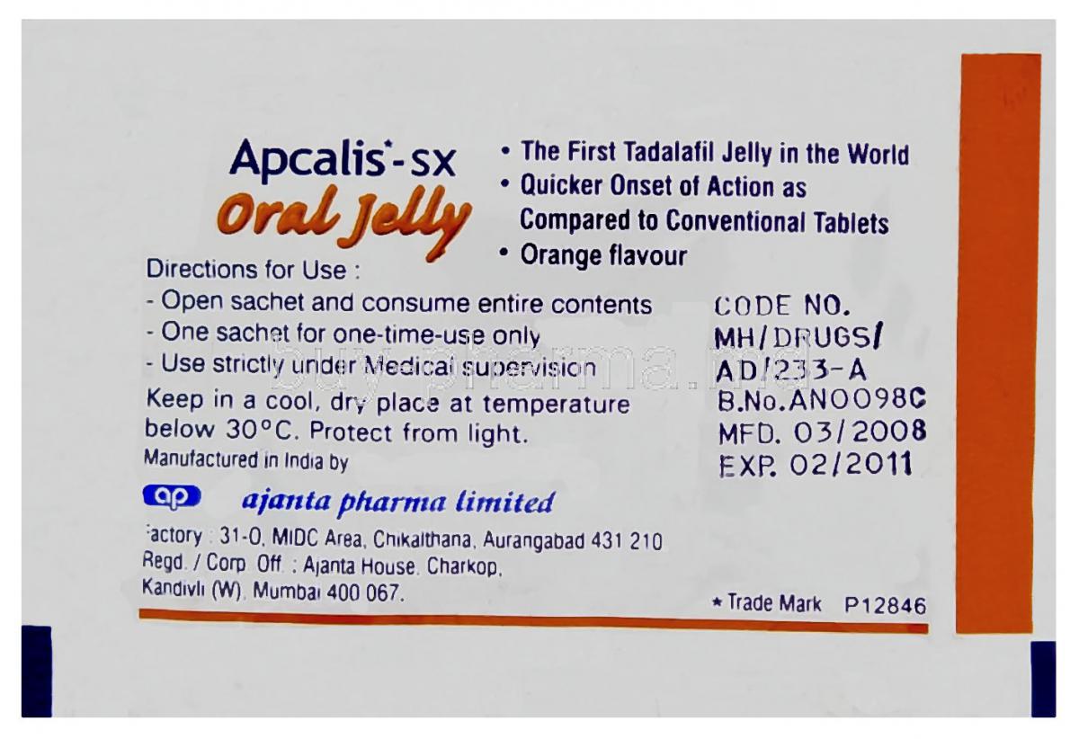 Cialis Jelly 20 Mg