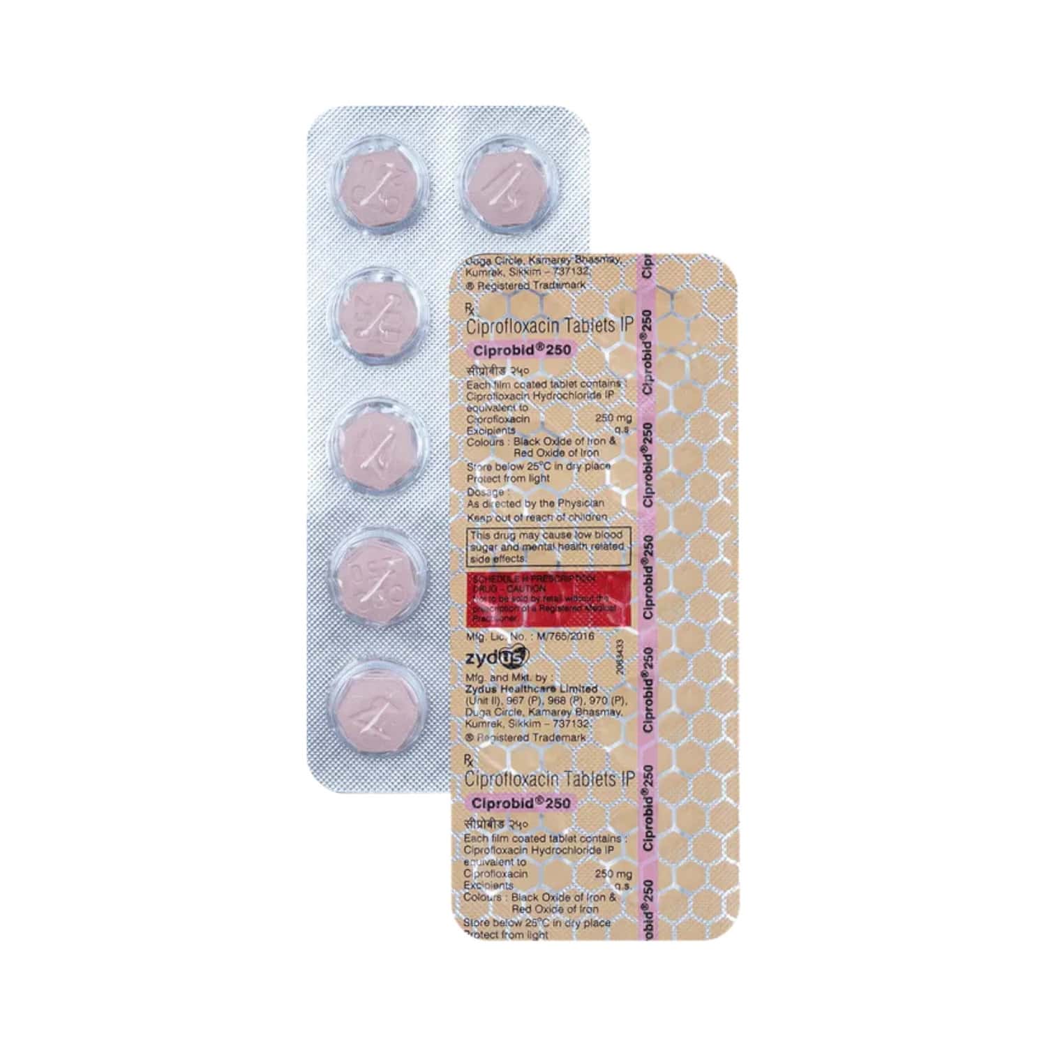 Ciprofloxacin 250mg emc