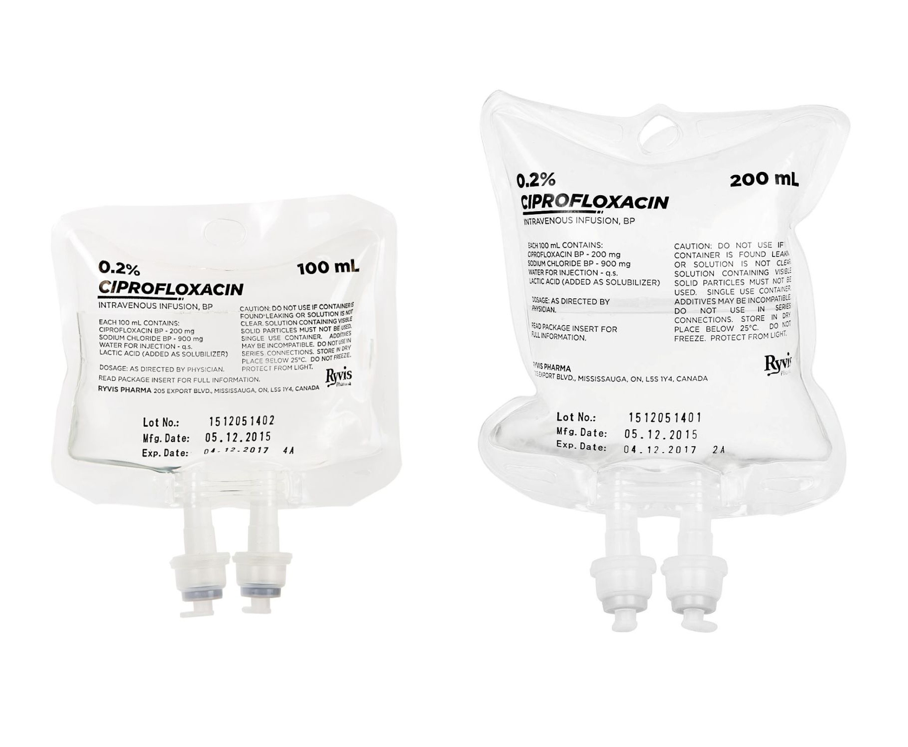 Ciprofloxacin 500 mg iv