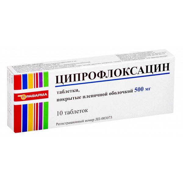 Ciprofloxacin 500 mg sandoz