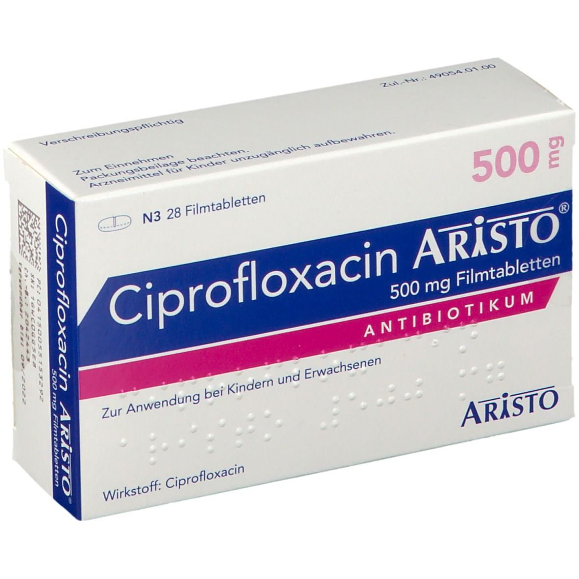 Ciprofloxacin 500 Mg Vidal