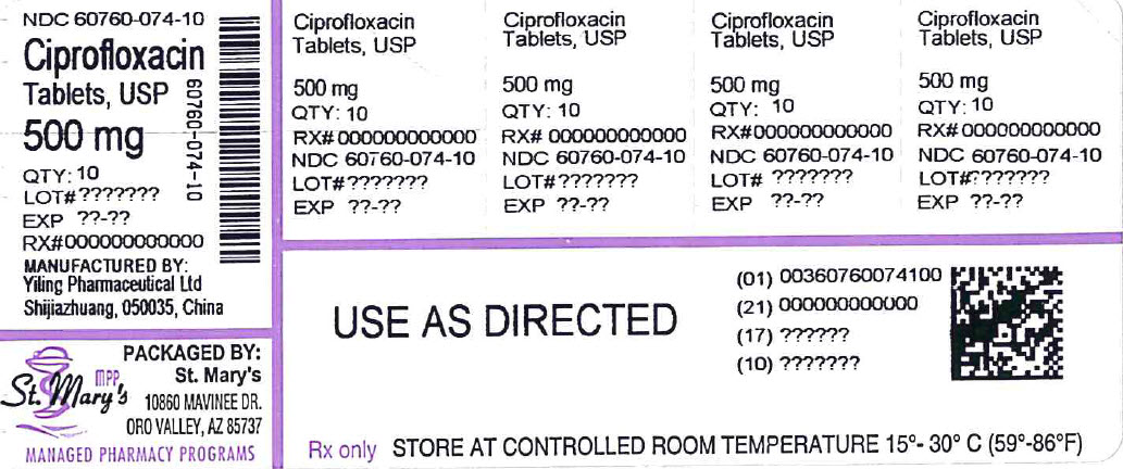 Ciprofloxacin 500 mg y102