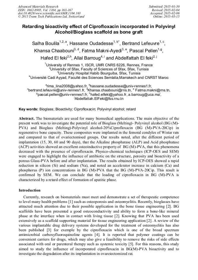 Ciprofloxacin en france