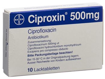ciprofloxacin hcl 750mg