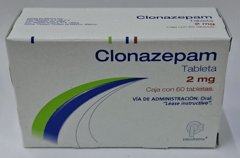Clonazepam de 2mg