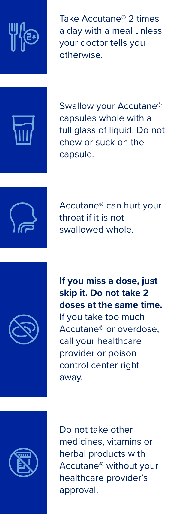 Commander accutane