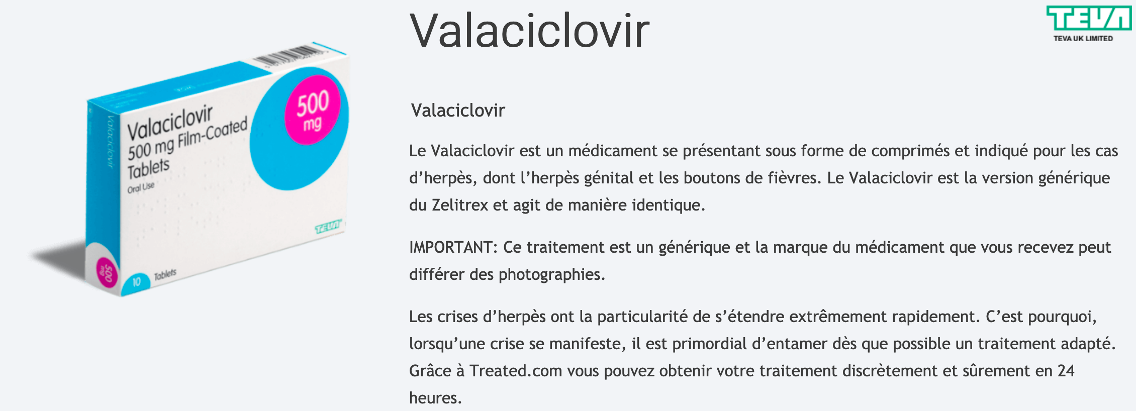 Coût du valtrex