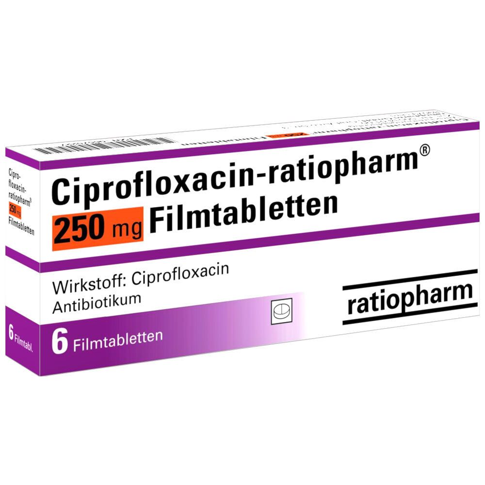 Ciprofloxacin 250 mg ratiopharm