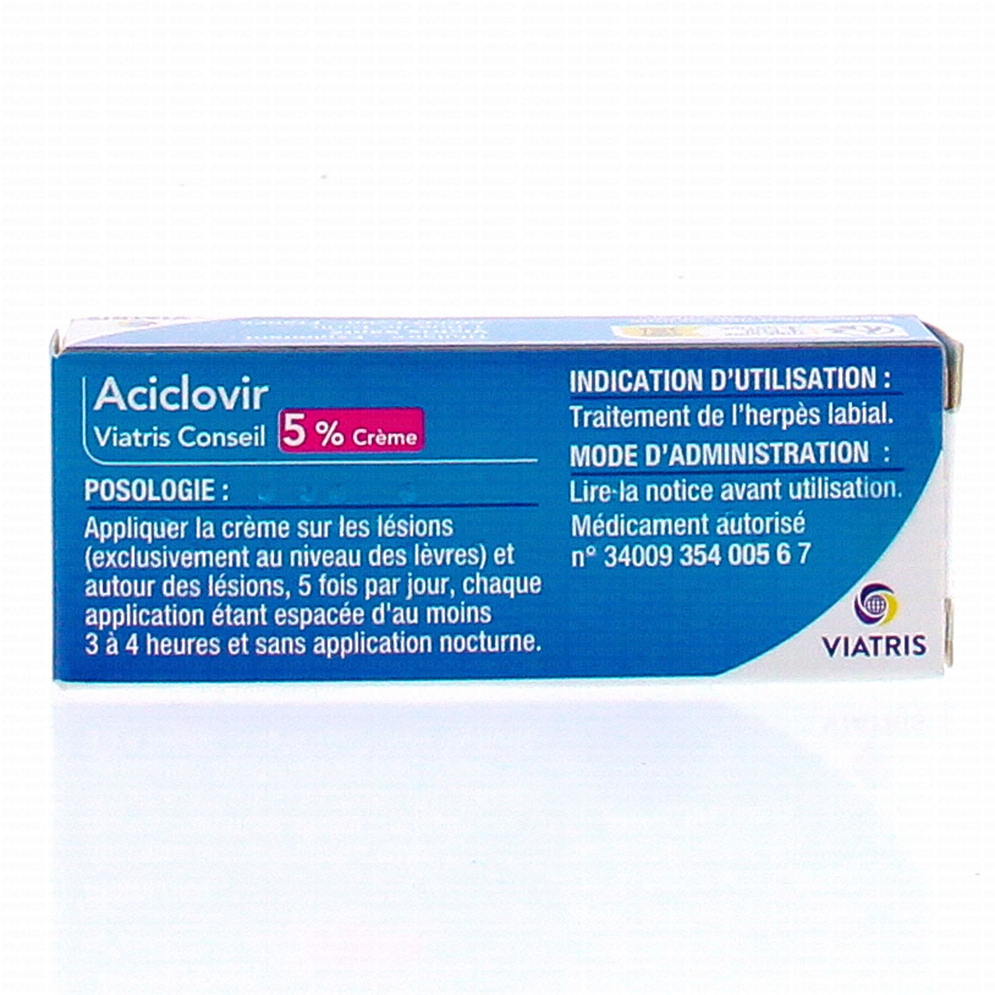 Aciclovir oral sans ordonnance