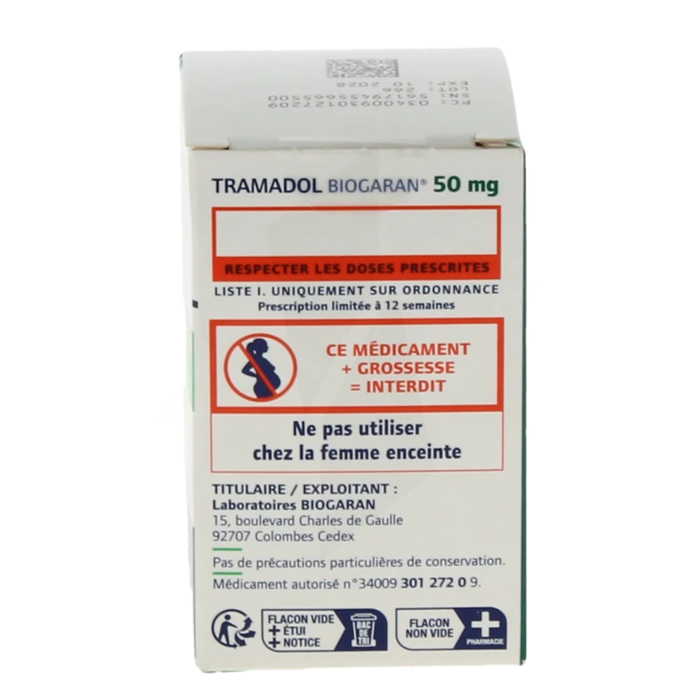 Tramadol prix sans ordonnance