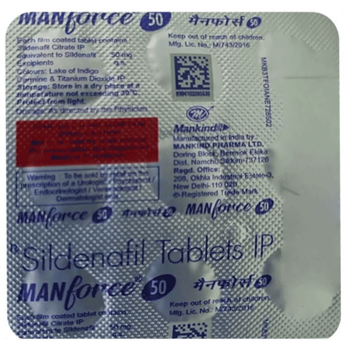 Sildenafil manforce 50 mg
