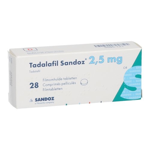 Tadalafil sandoz 2 5 mg