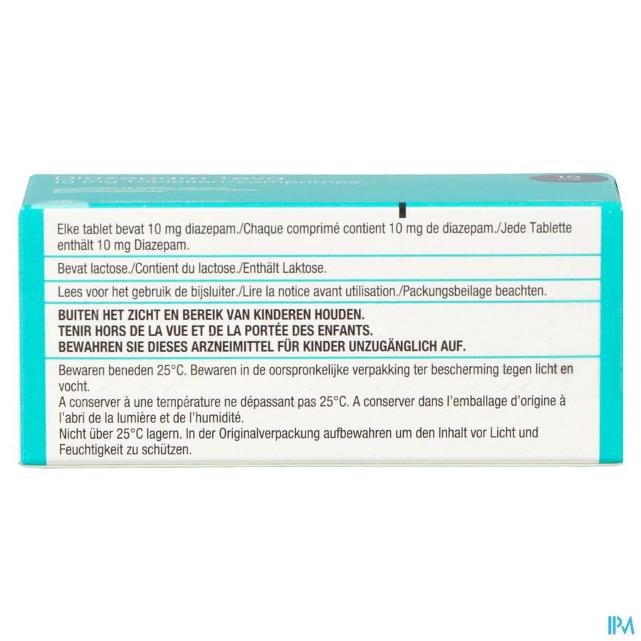 diazepam teva prix belgique