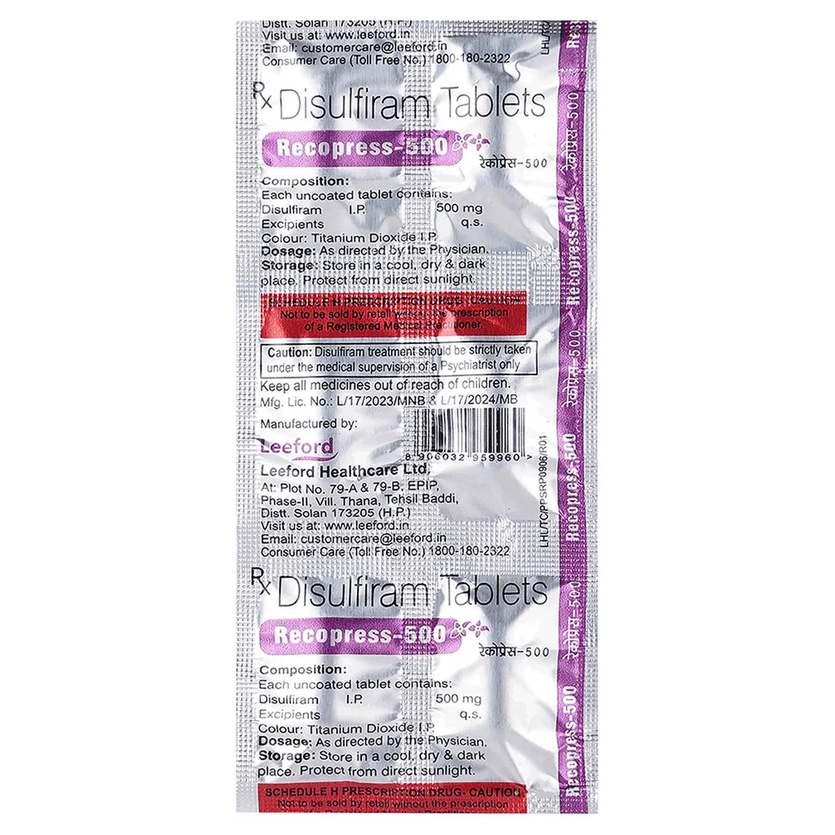 Disulfiram 500mg