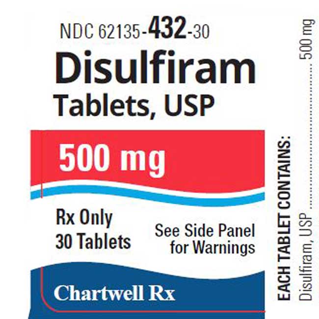 Disulfiram de 500 mg