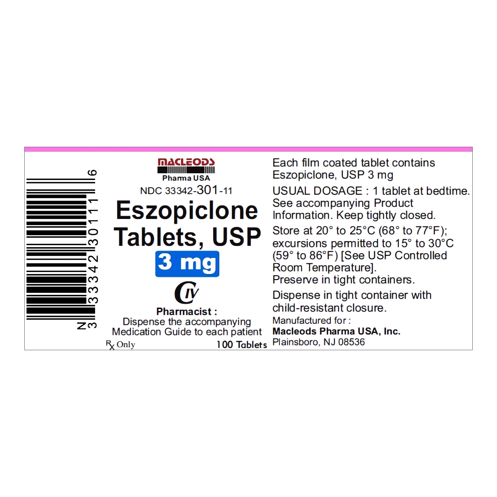 Acheter Du Eszopiclone