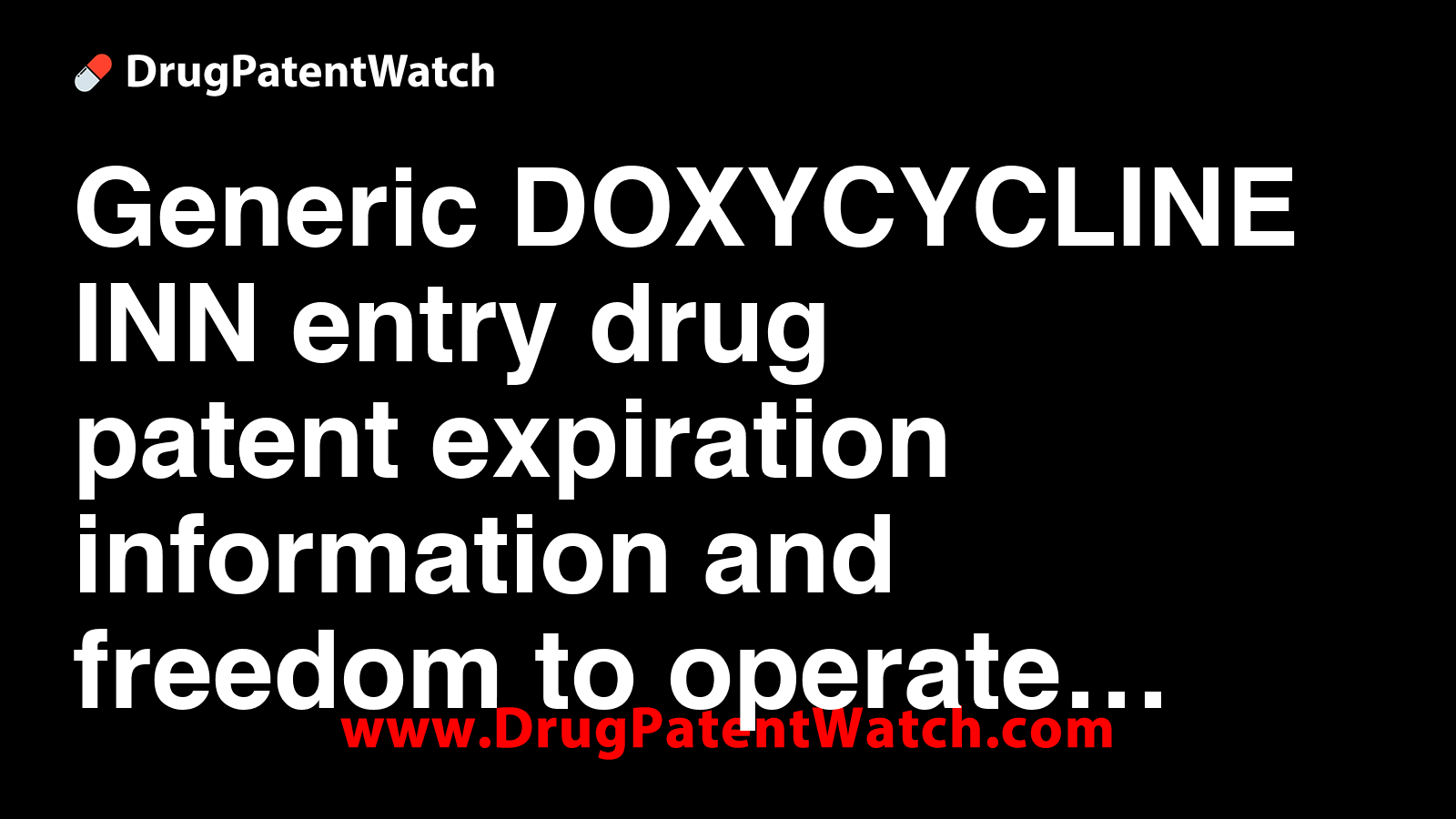 doxycycline générique
