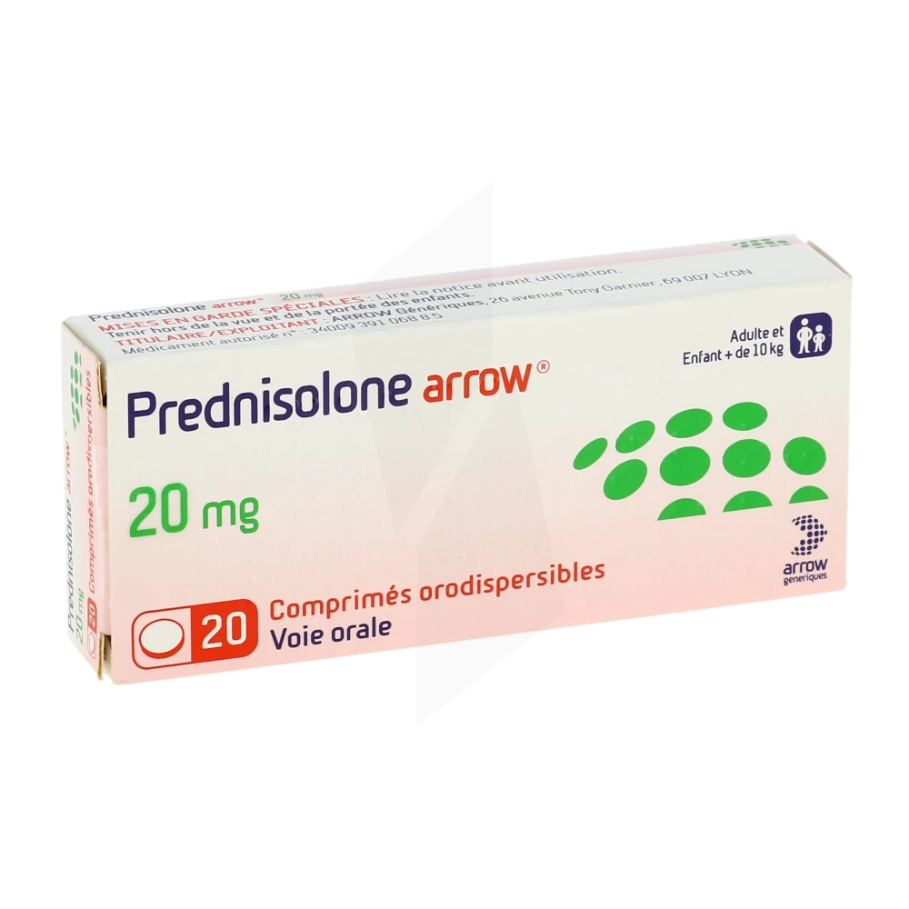 Prednisolone 20 mg sans ordonnance